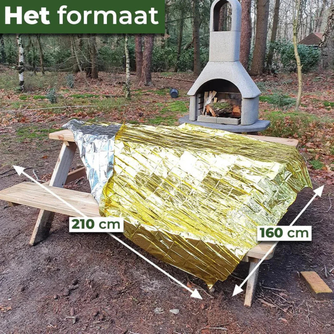 Reddingsdeken 4 stuks – Warmhoud & Isolatiedeken