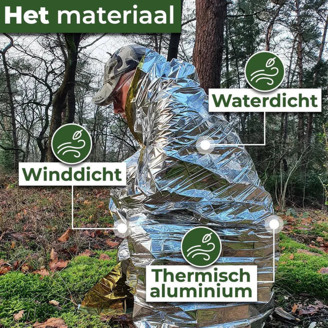 Reddingsdeken 4 stuks – Warmhoud & Isolatiedeken